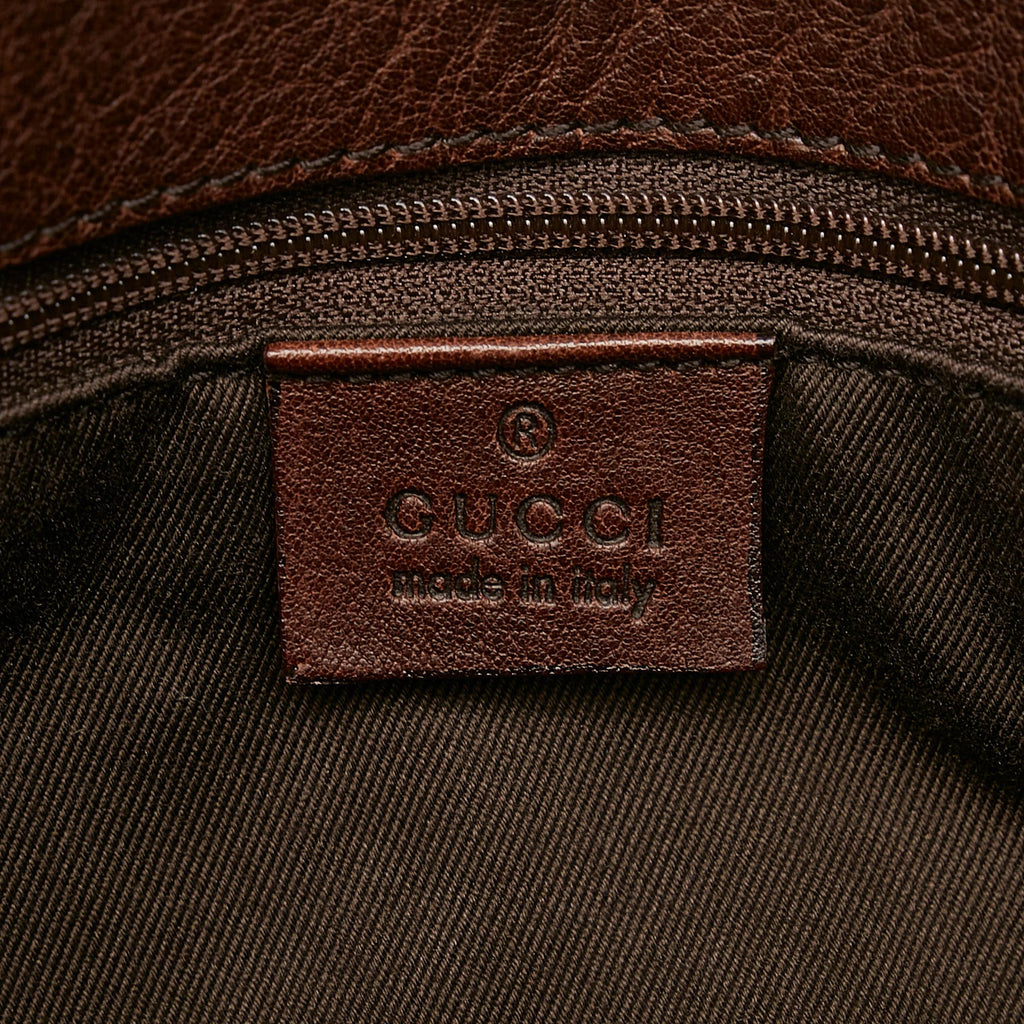 Gucci Gucci Canvas Horsebit Shoulder Bag (SHG-29071)