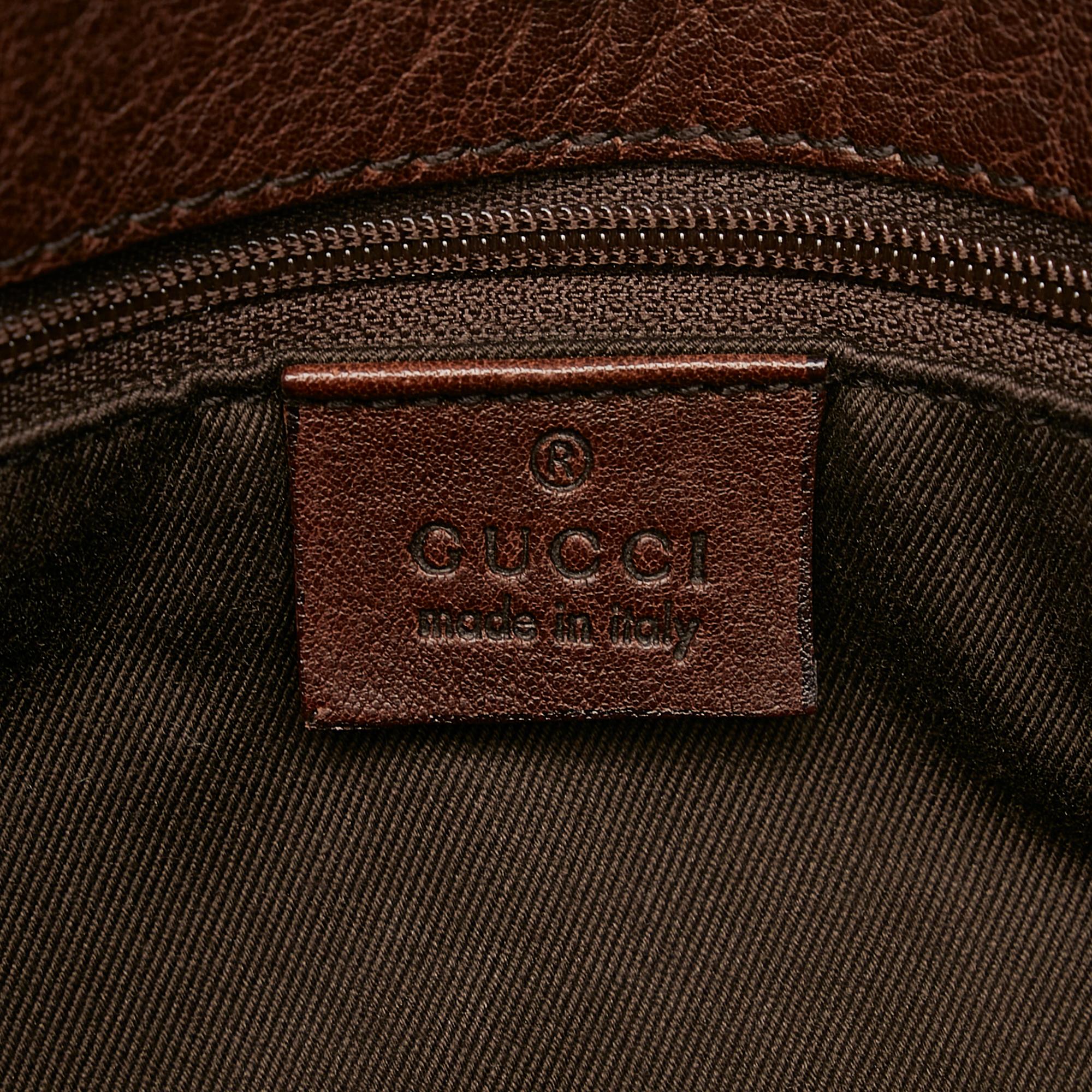 Gucci Gucci Canvas Horsebit Shoulder Bag (SHG-29071)