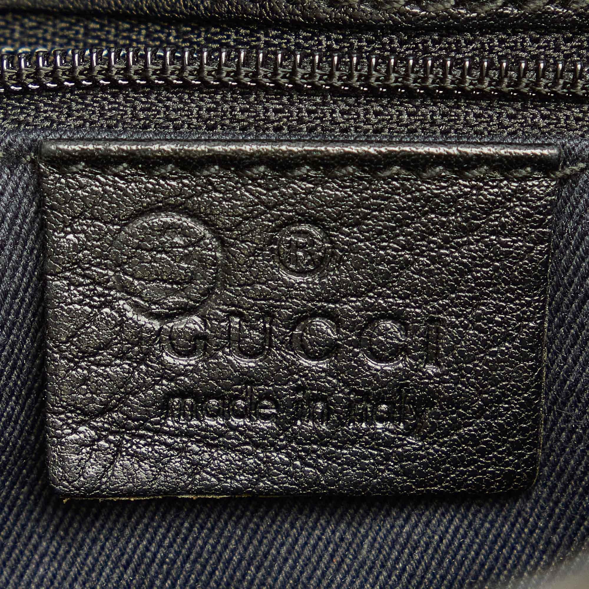 Gucci Gucci Canvas Horsebit Shoulder Bag (SHG-31966)