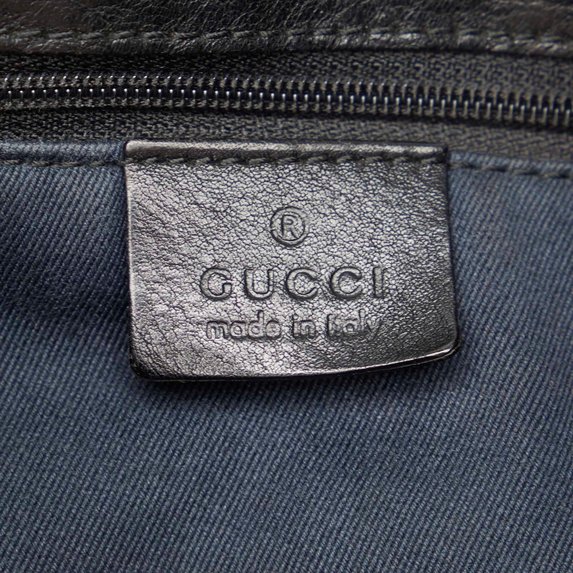 Gucci Gucci Canvas Horsebit Shoulder Bag (SHG-32126)