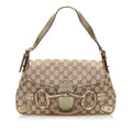 Gucci GG Canvas Horsebit Shoulder Bag (SHG-35618)