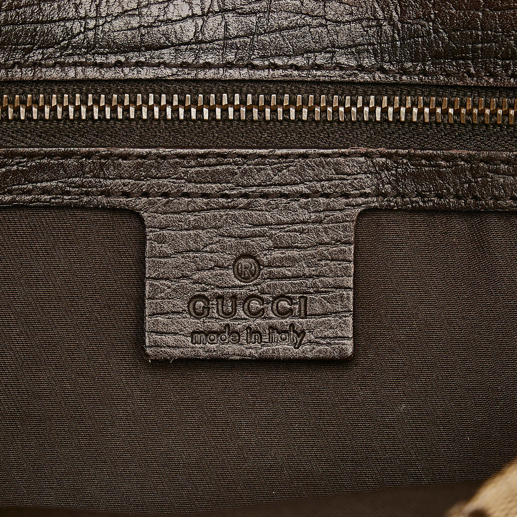 Gucci GG Canvas Horsebit Shoulder Bag (SHG-cAREcT)