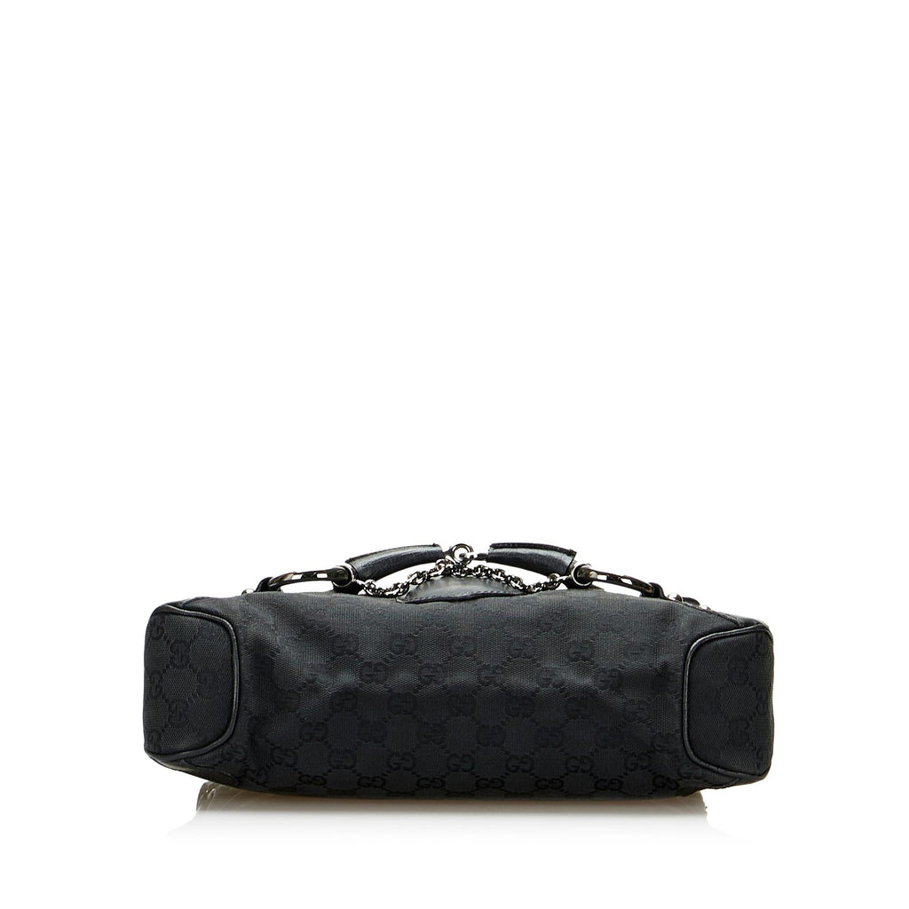 Gucci GG Canvas Horsebit Shoulder Bag (SHG-Tiyfj5)
