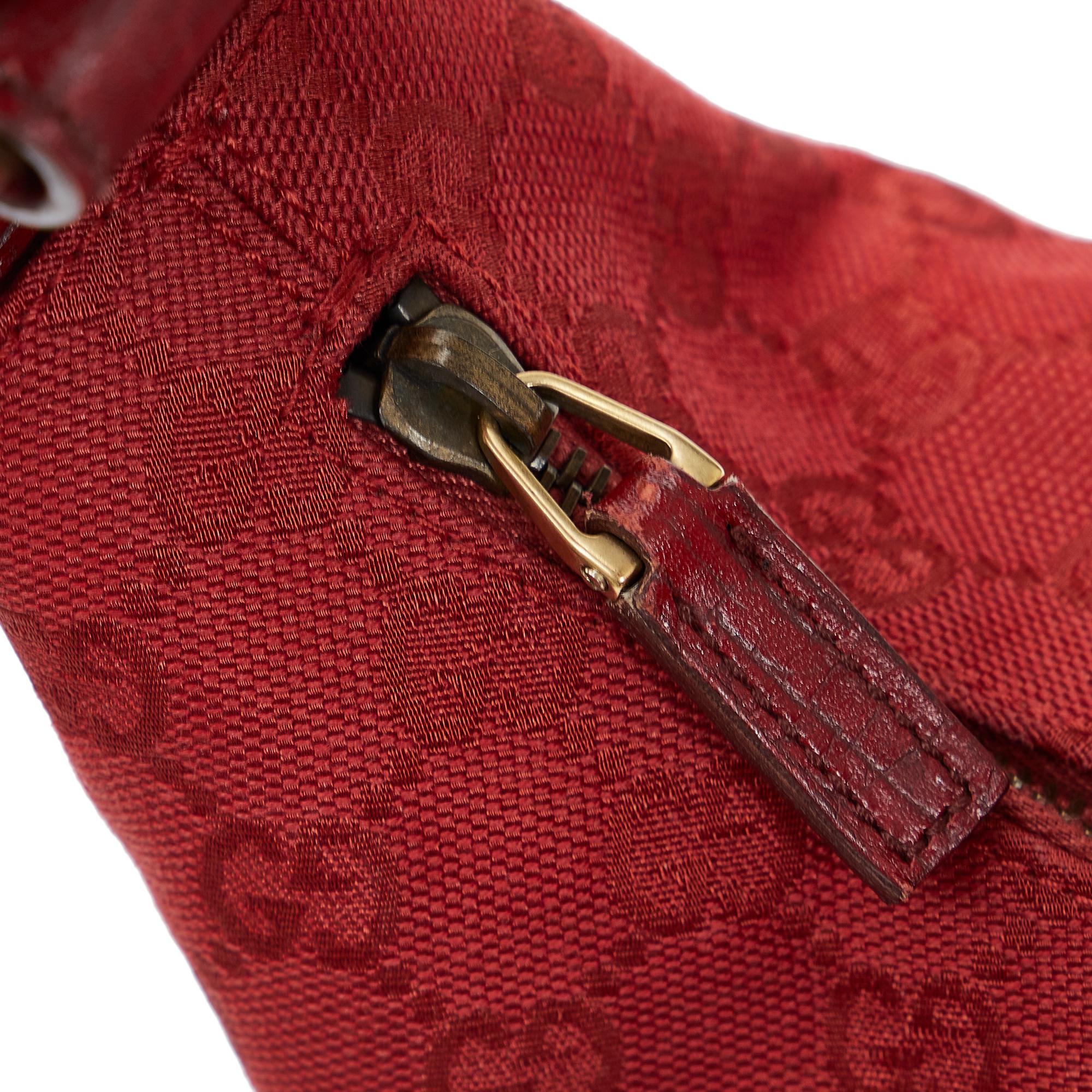 Gucci GG Canvas Horsebit Shoulder Bag (SHG-uF7nDd)
