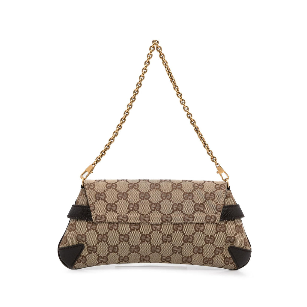 Gucci GG Canvas Horsebit Shoulder Bag (SHG-b3Qp4w)