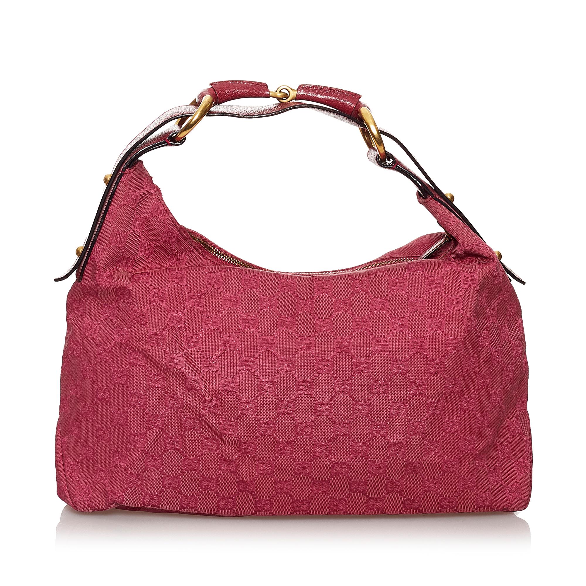 Gucci Gucci Canvas Horsebit Shoulder bag (SHG-30135)