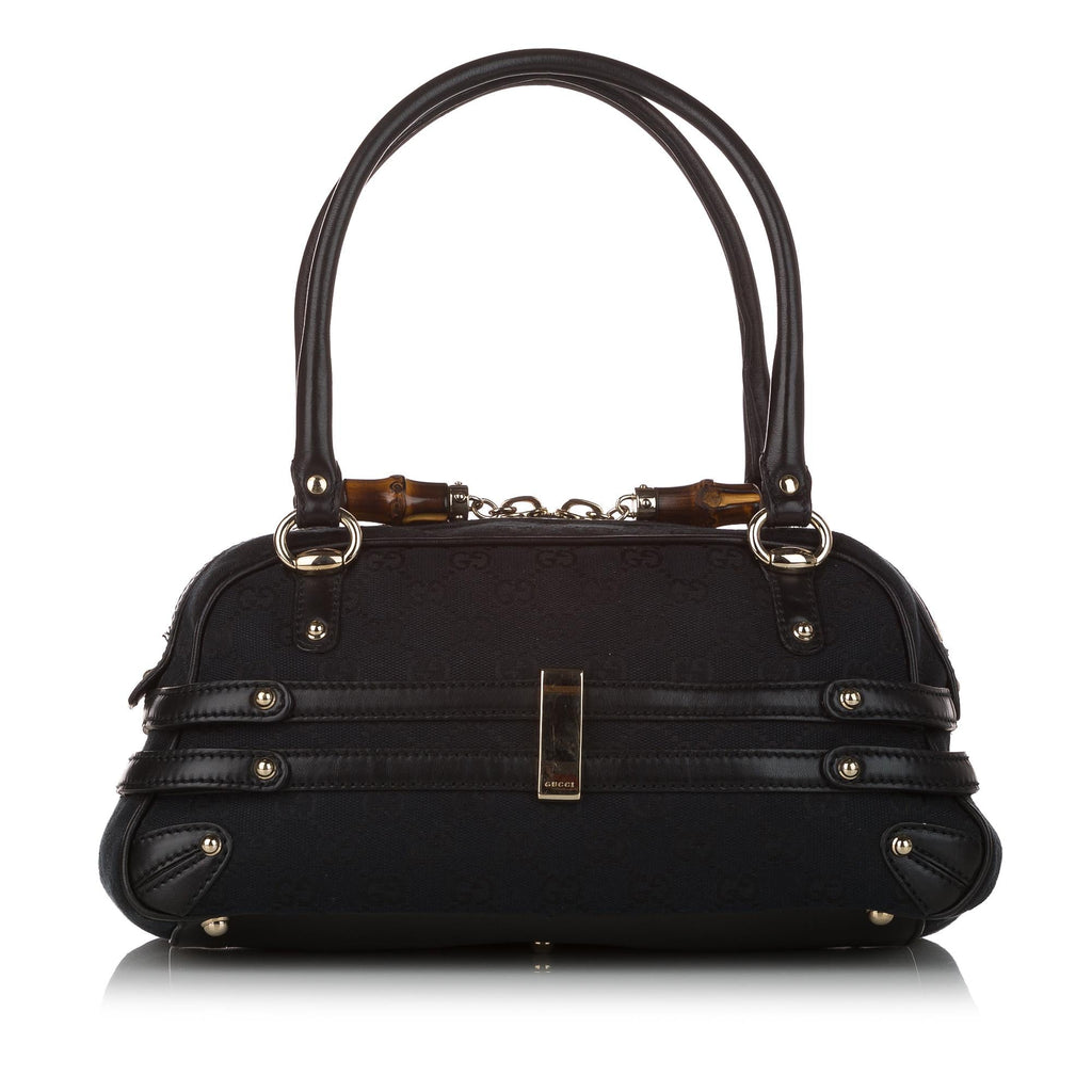 Gucci Gucci Canvas Horsebit Wave Handbag (SHG-31049)