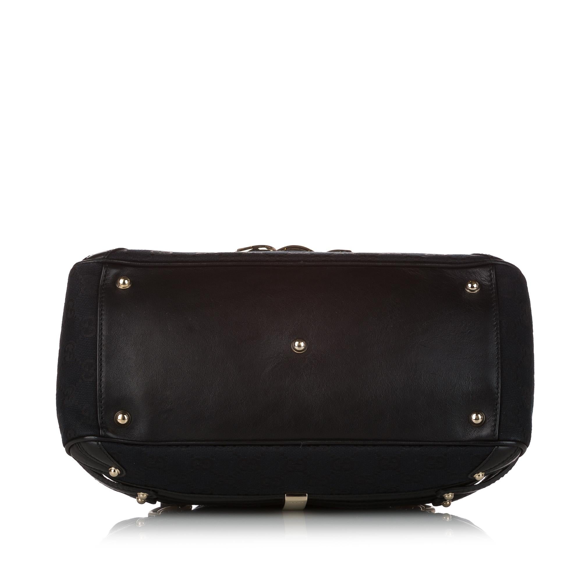Gucci Gucci Canvas Horsebit Wave Handbag (SHG-31049)