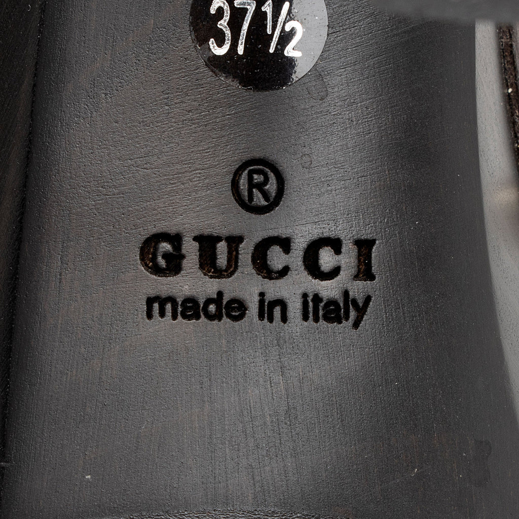 Gucci GG Canvas Horsebit Wood Mules - Size 7.5 / 37.5 (SHF-fMVVfs)