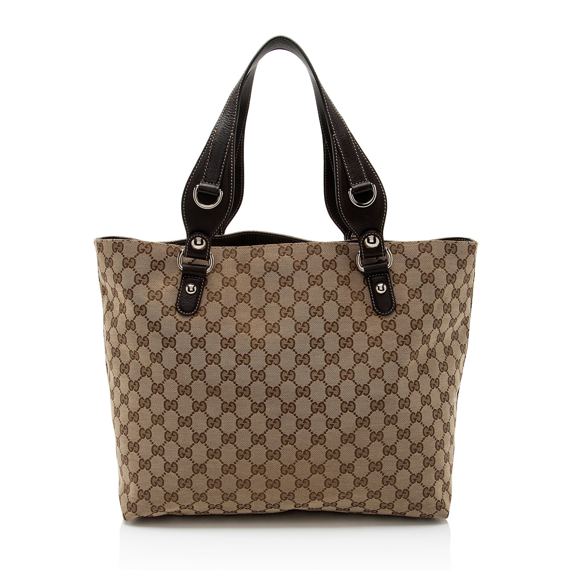 Gucci GG Canvas Icon Bit Medium Tote (SHF-1bZhea)