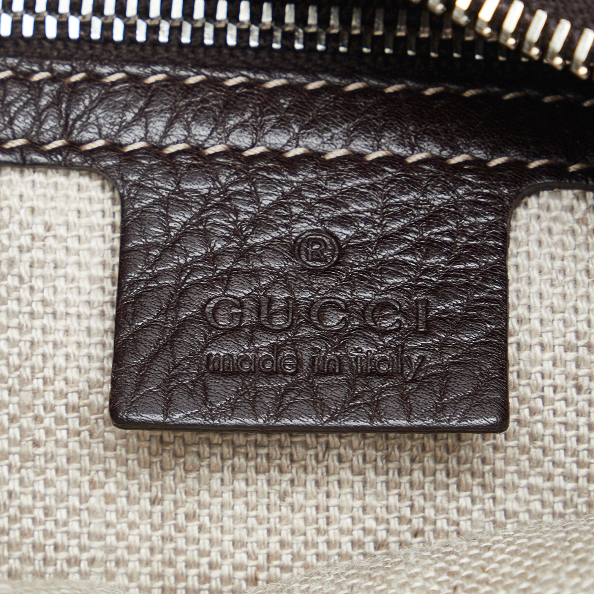 Gucci GG Canvas Icon Bit Satchel (SHG-u2vEb8)