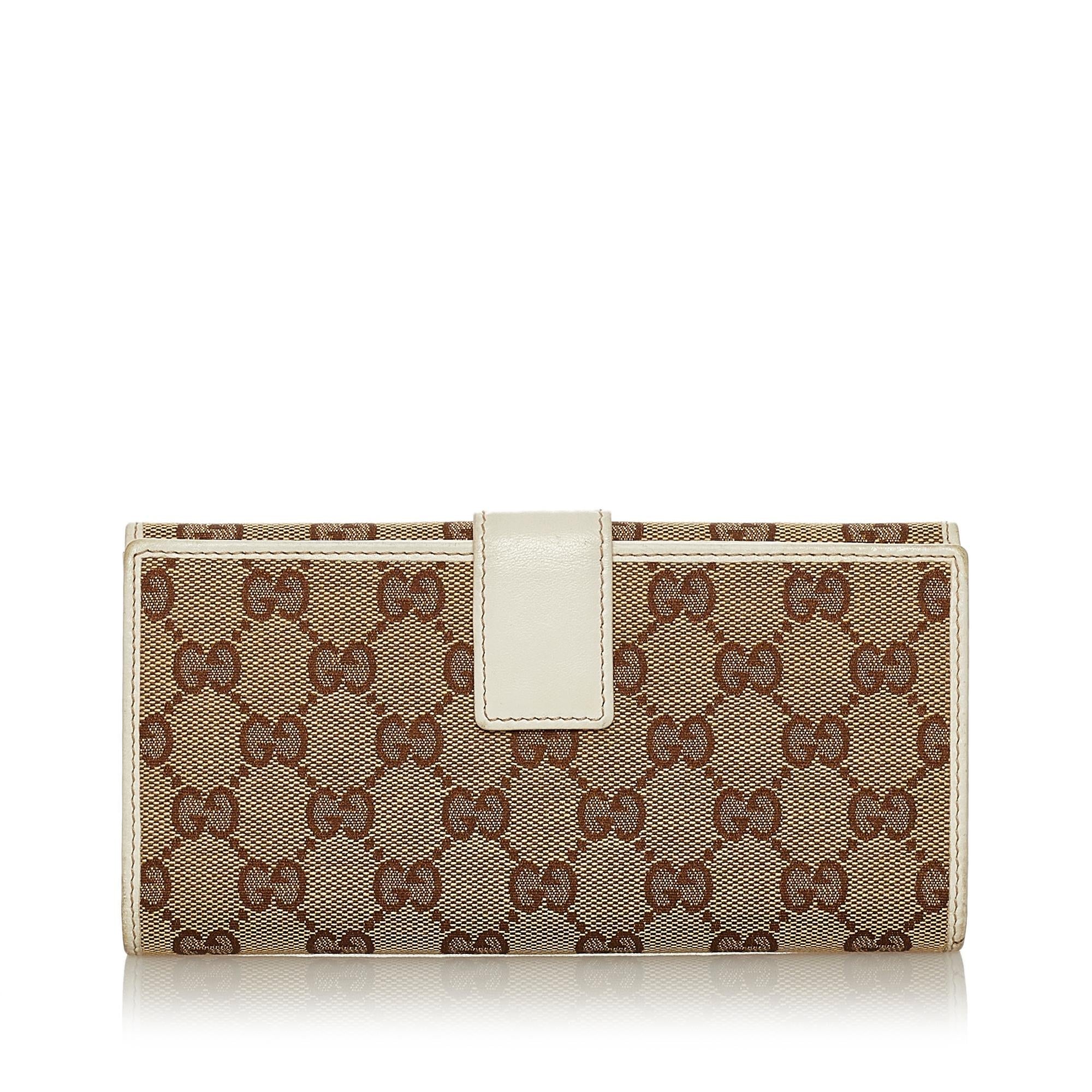 Gucci Gucci Canvas Interlocking G Long Wallet (SHG-28727)