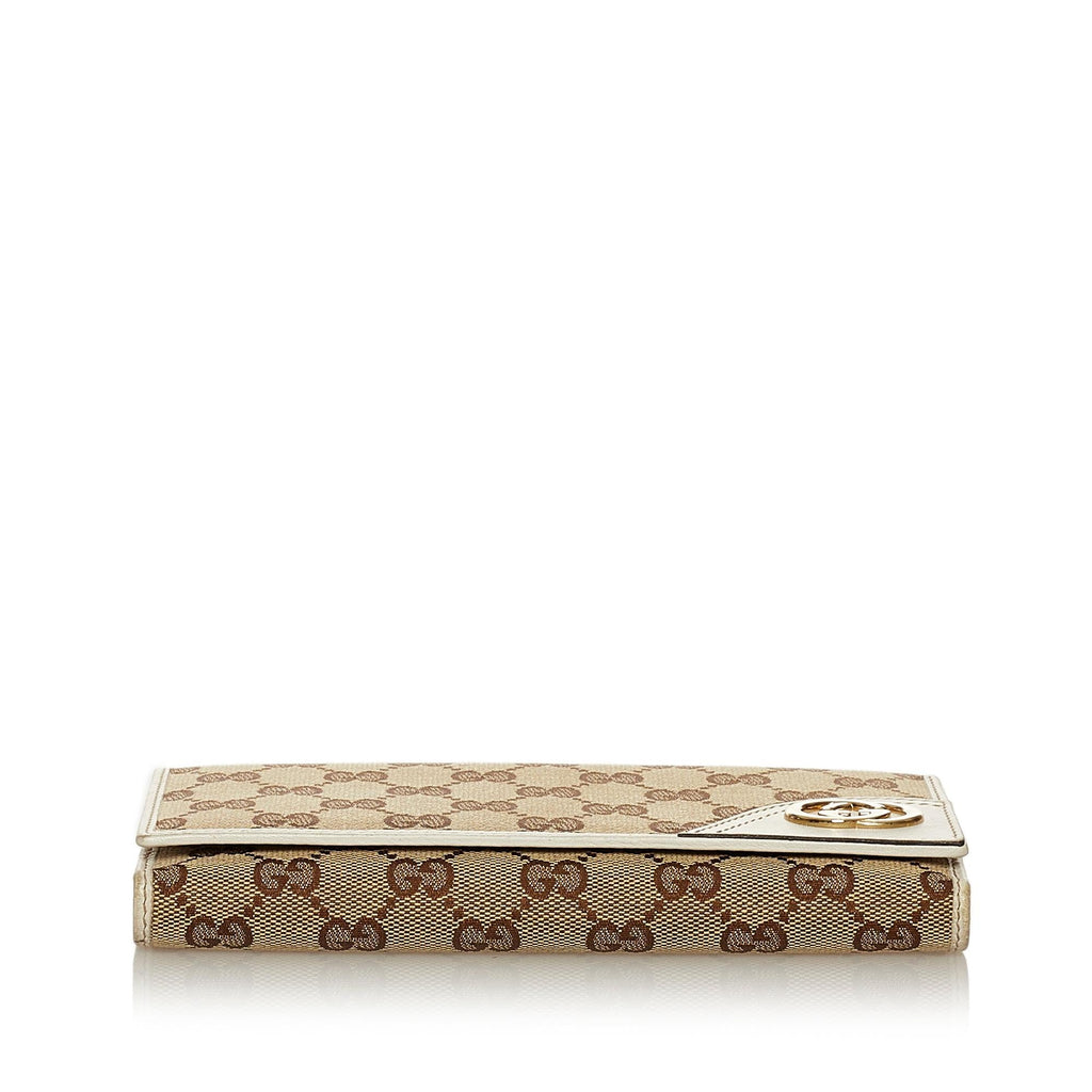 Gucci Gucci Canvas Interlocking G Long Wallet (SHG-28727)