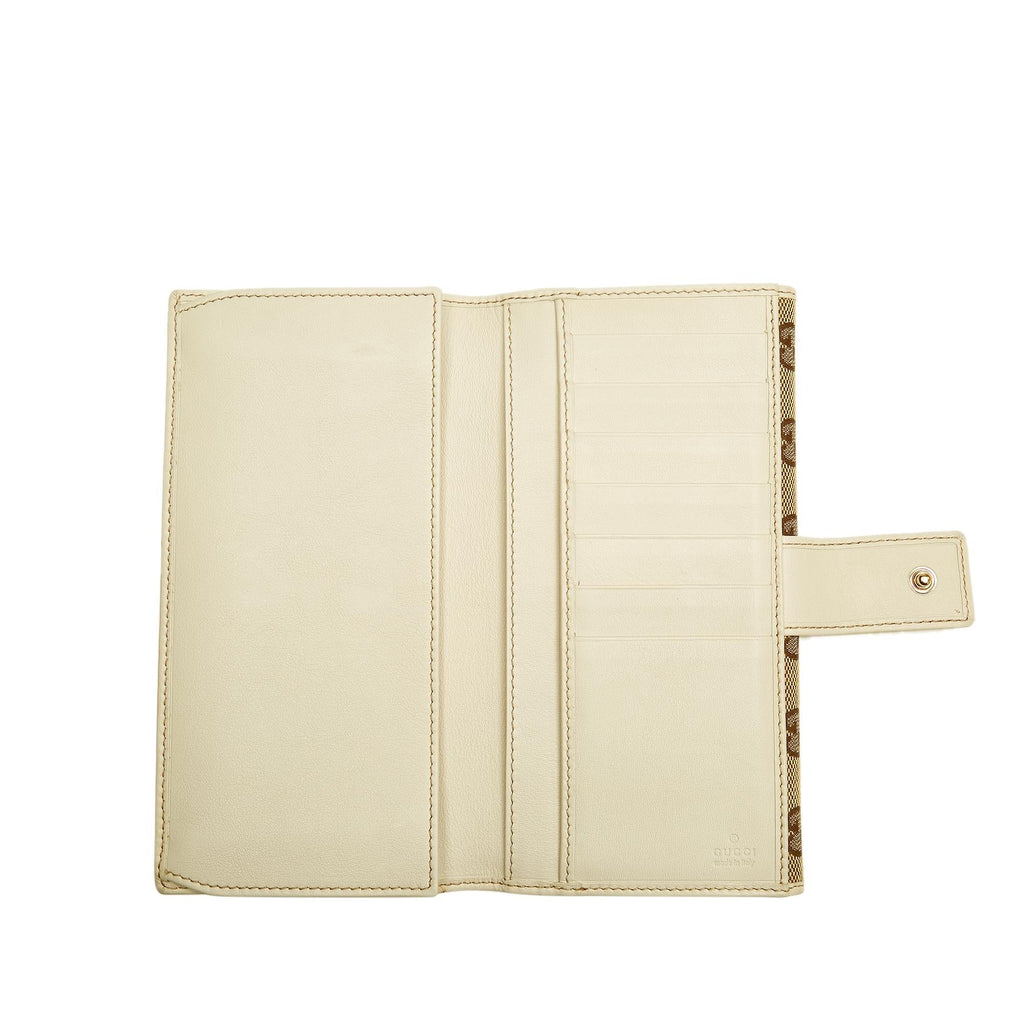 Gucci Gucci Canvas Interlocking G Long Wallet (SHG-28727)
