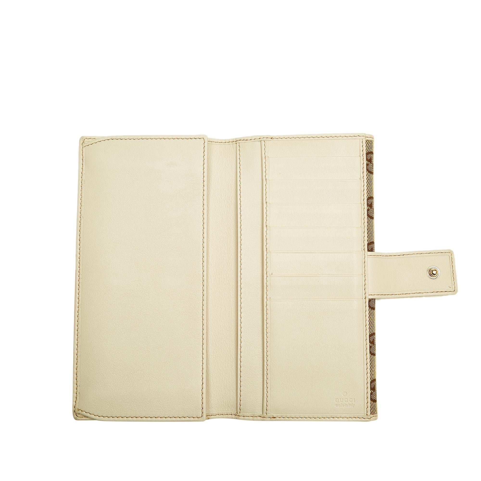 Gucci Gucci Canvas Interlocking G Long Wallet (SHG-28727)