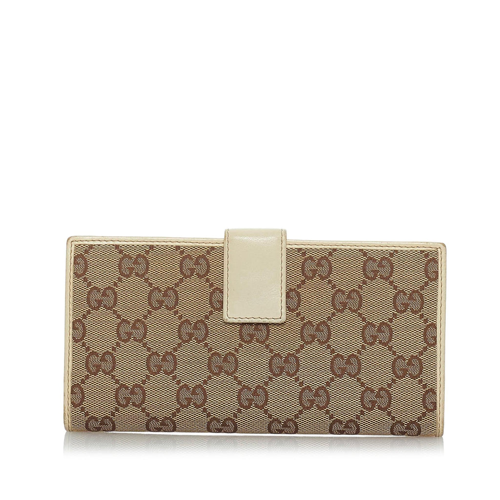 Gucci Gucci Canvas Interlocking G Long Wallet (SHG-29699)