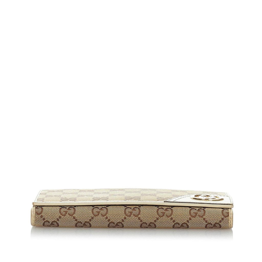 Gucci Gucci Canvas Interlocking G Long Wallet (SHG-29699)