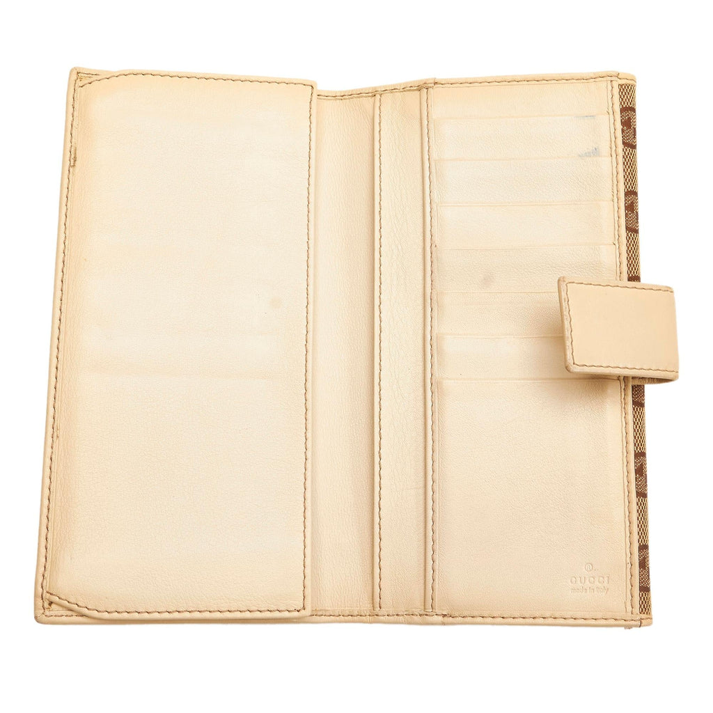 Gucci Gucci Canvas Interlocking G Long Wallet (SHG-29699)