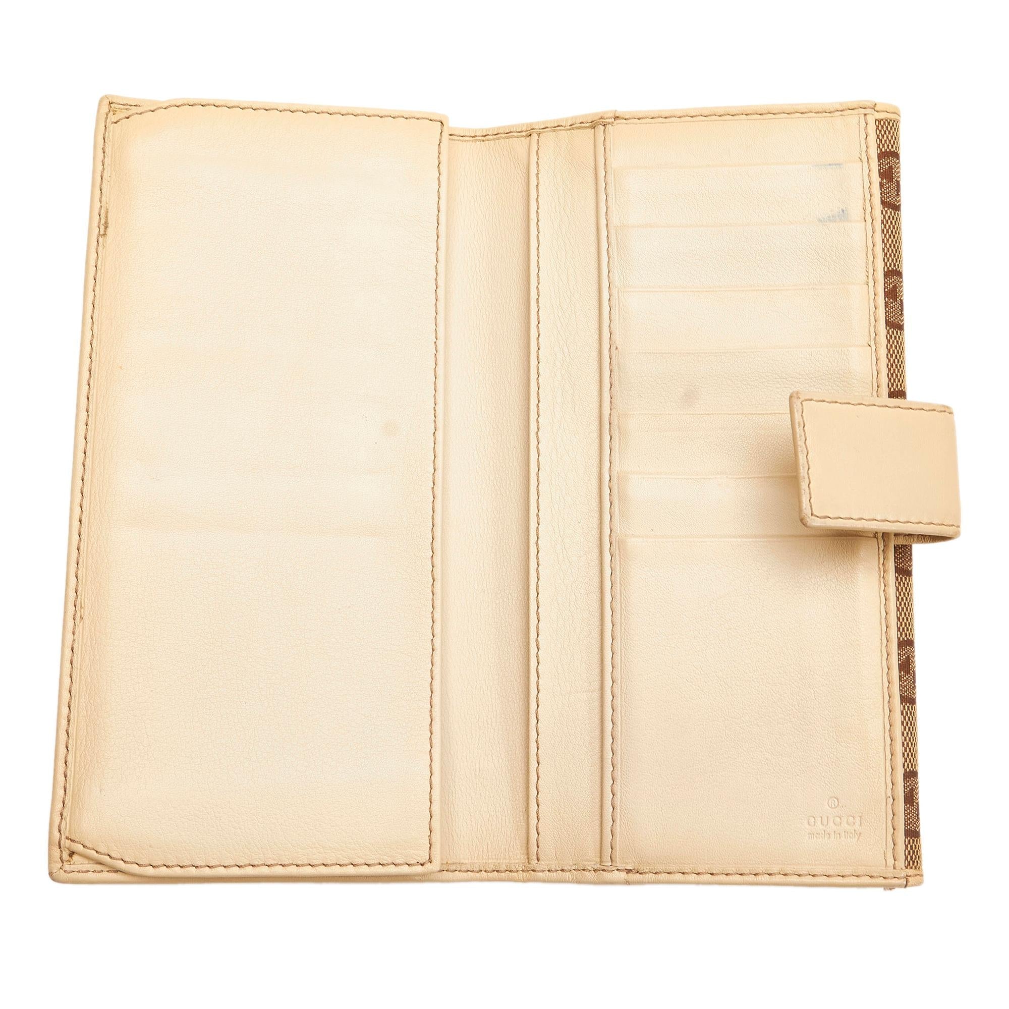 Gucci Gucci Canvas Interlocking G Long Wallet (SHG-29699)