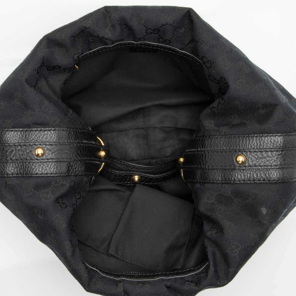 Gucci GG Canvas Interlocking G Medium Hobo (SHF-23929)