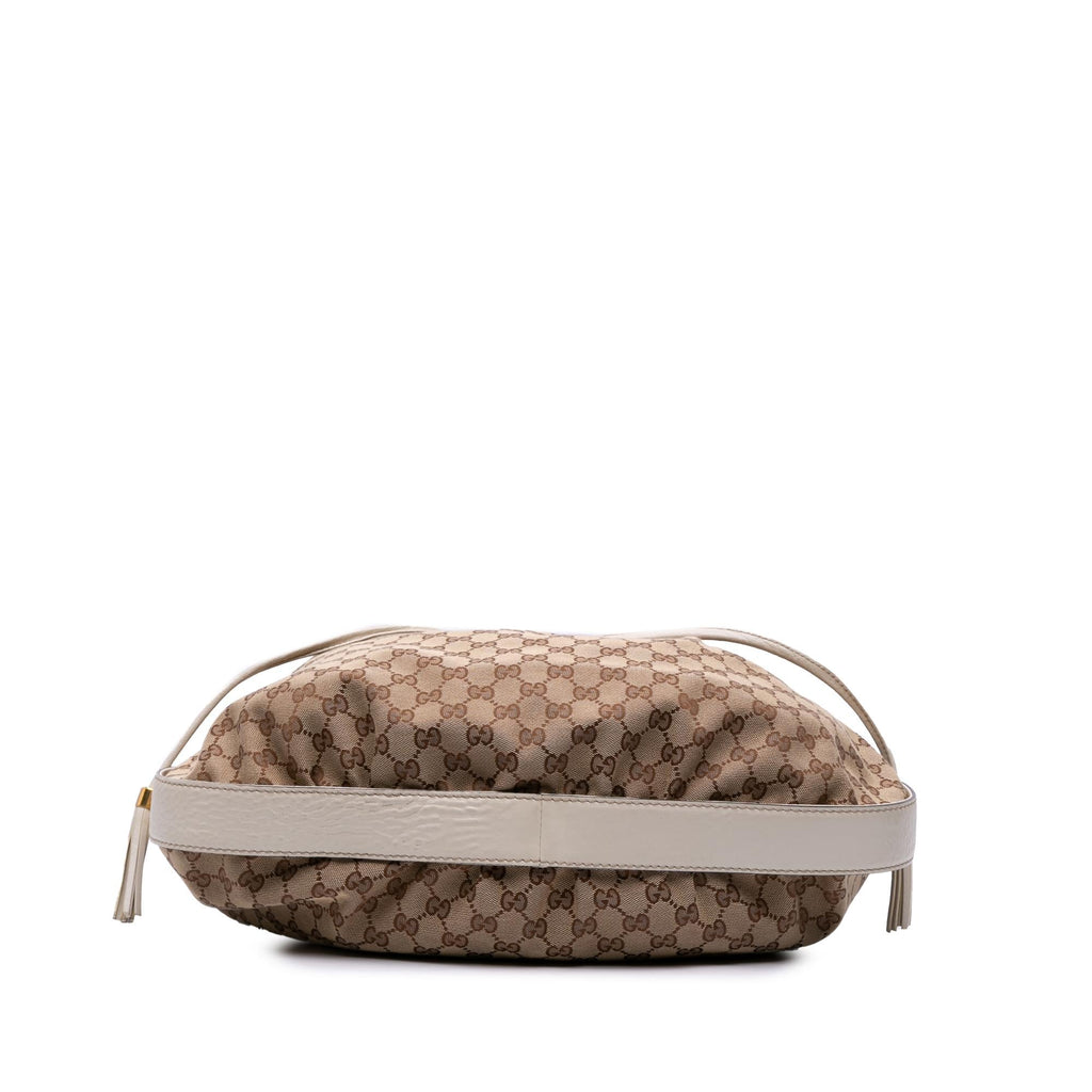 Gucci GG Canvas Interlocking Icon Drawstring Hobo
