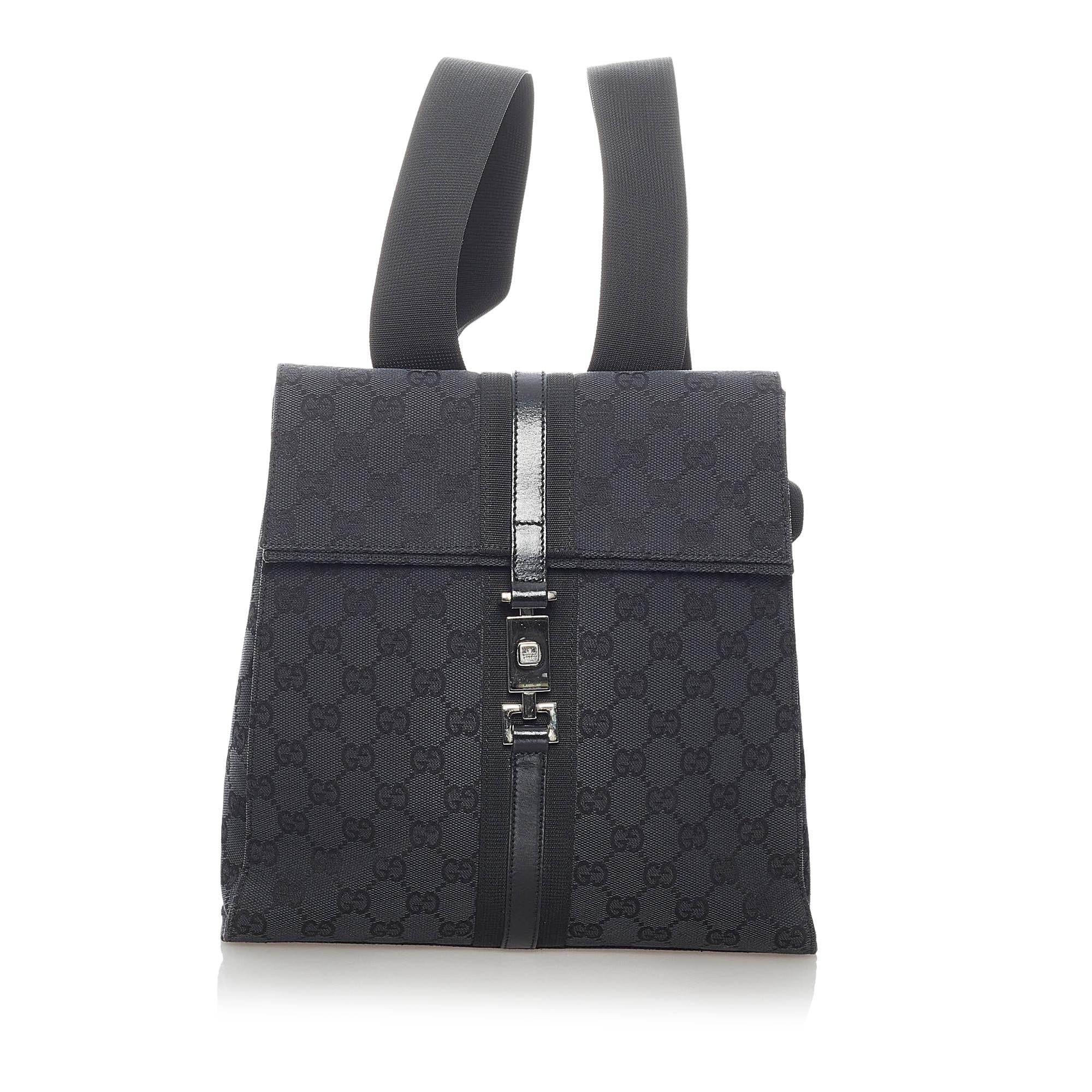 Gucci Gucci Canvas Jackie Backpack (SHG-32330)