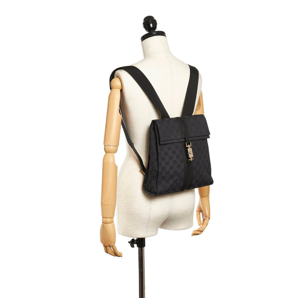 Gucci Gucci Canvas Jackie Backpack (SHG-32330)
