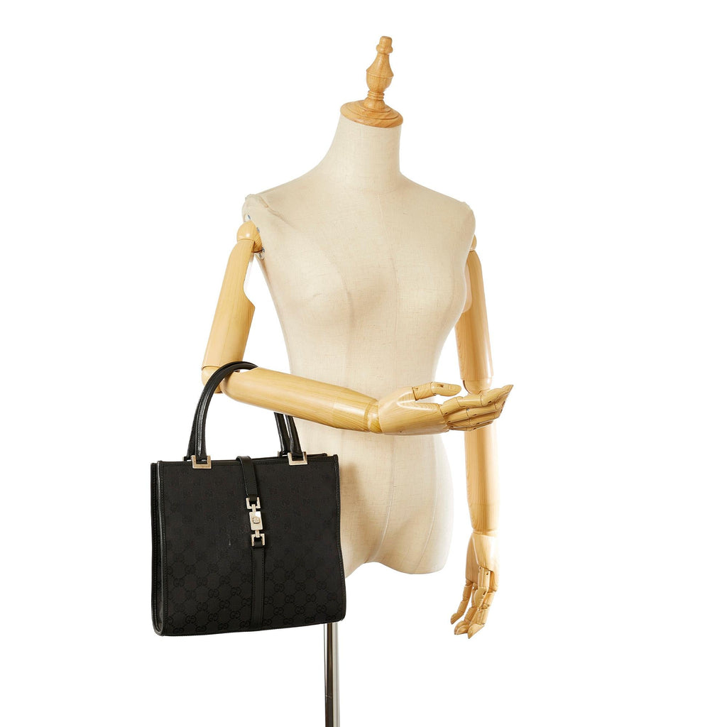 Gucci Gucci Canvas Jackie Handbag (SHG-21710)