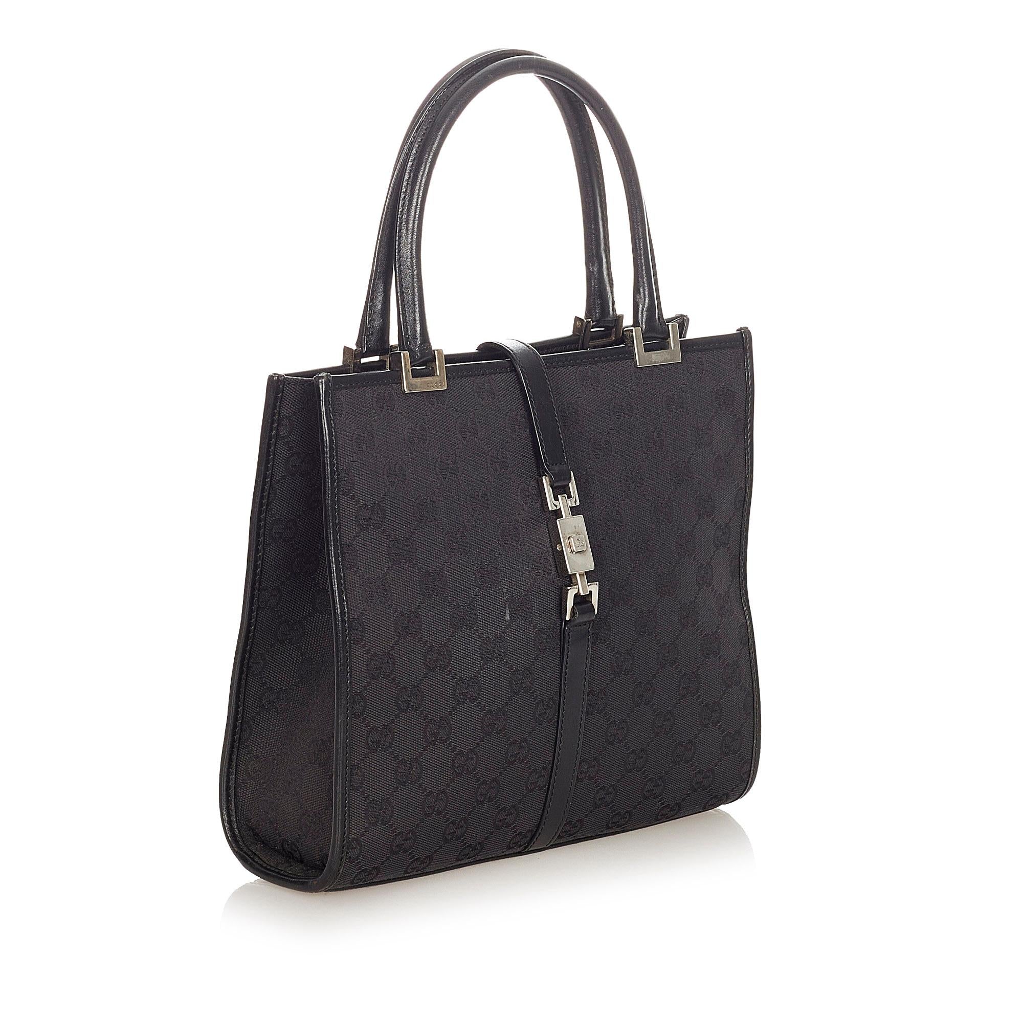 Gucci Gucci Canvas Jackie Handbag (SHG-21710)