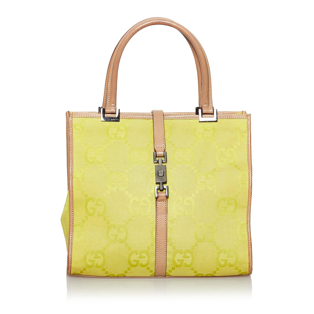Gucci Gucci Canvas Jackie Handbag (SHG-29823)