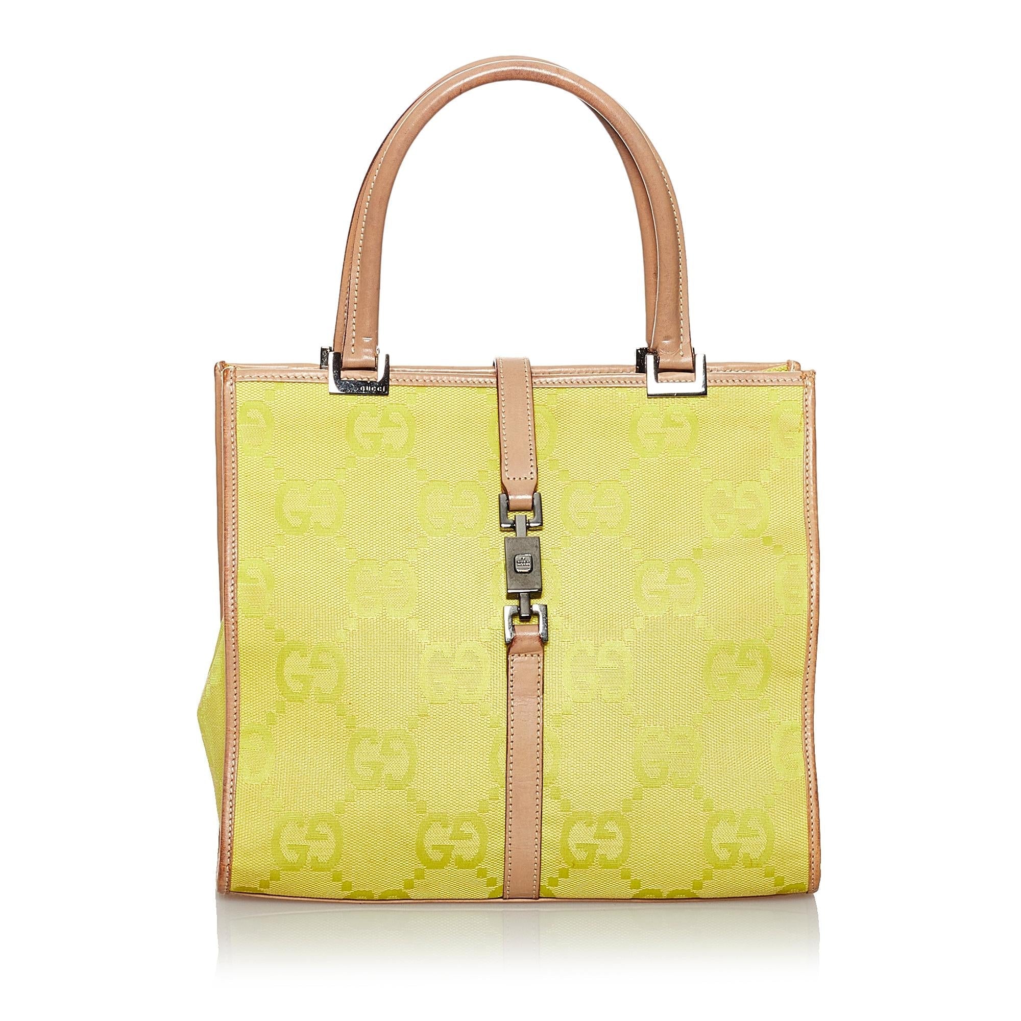 Gucci Gucci Canvas Jackie Handbag (SHG-29823)