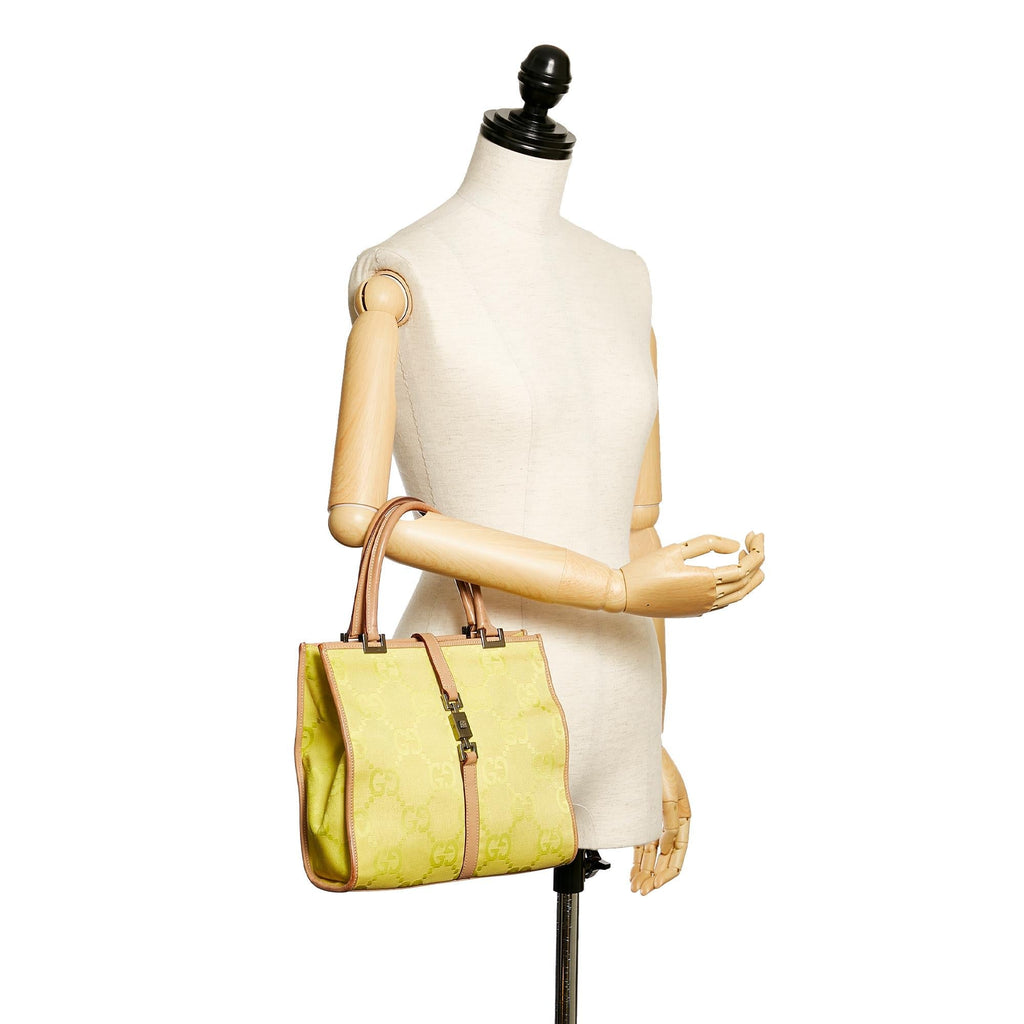 Gucci Gucci Canvas Jackie Handbag (SHG-29823)