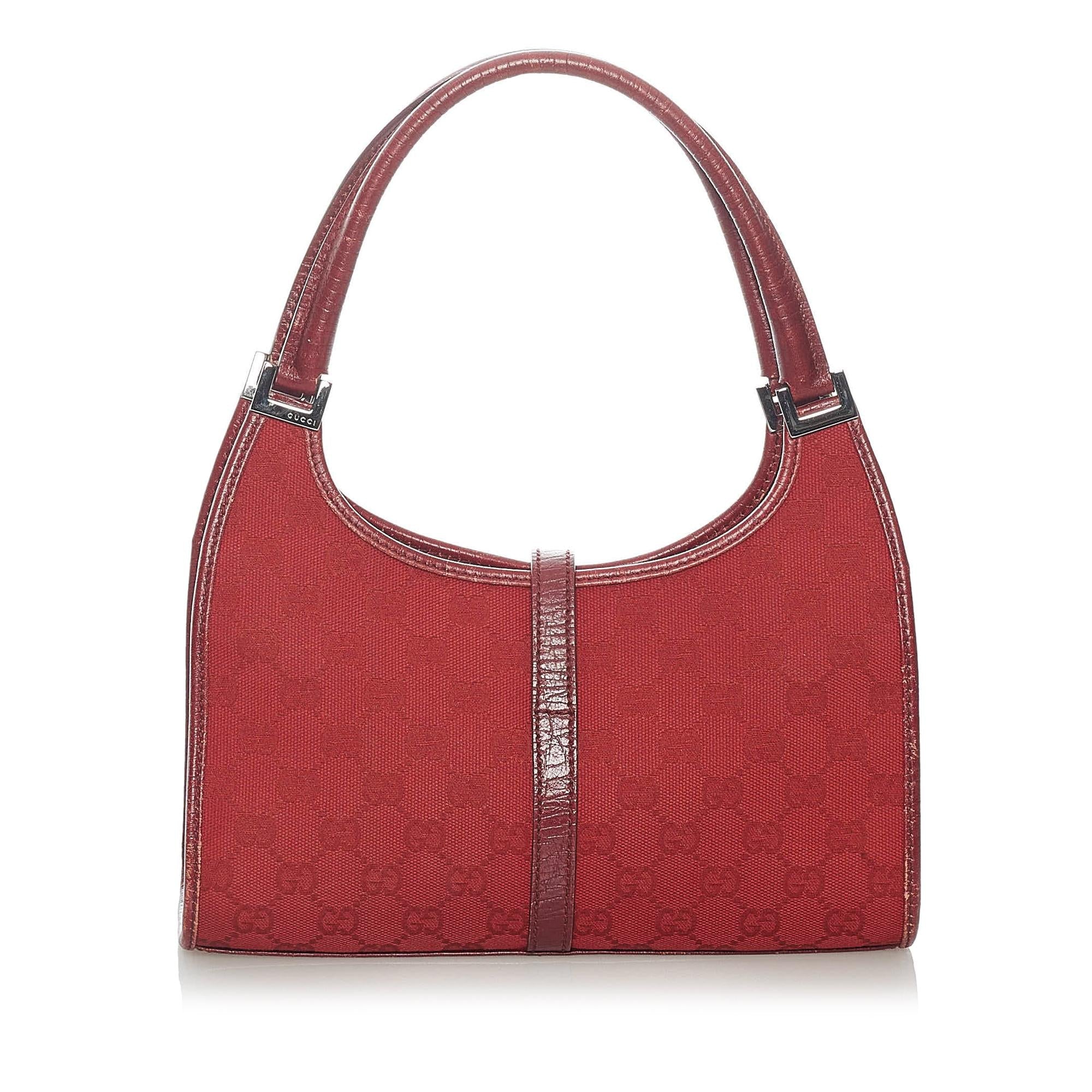 Gucci Gucci Canvas Jackie Handbag (SHG-32851)