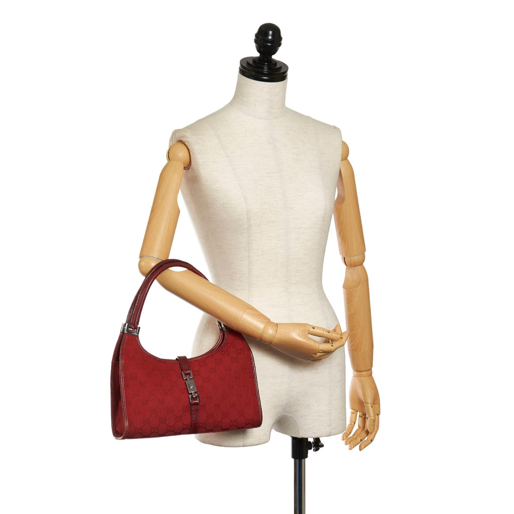 Gucci Gucci Canvas Jackie Handbag (SHG-32851)