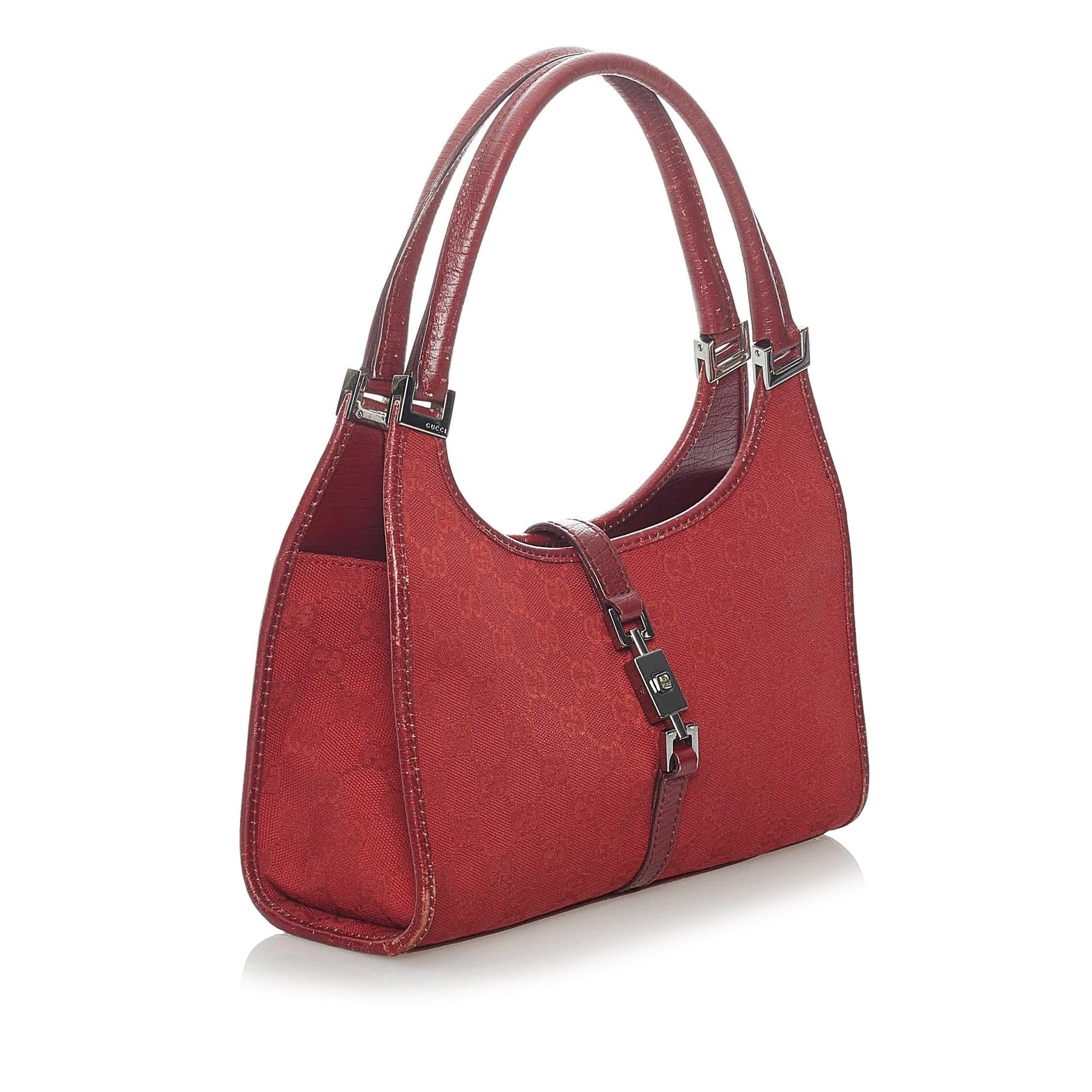 Gucci Gucci Canvas Jackie Handbag (SHG-32851)