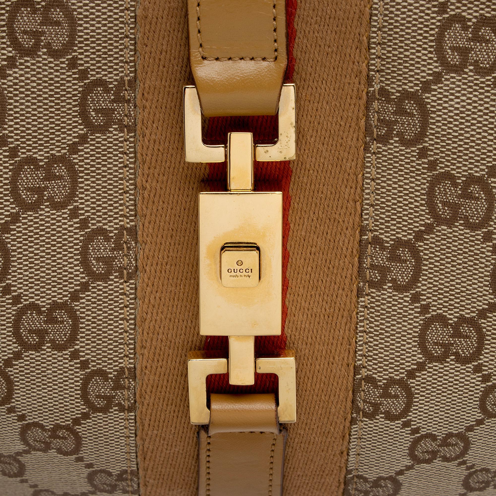 Gucci GG Canvas Jackie Hobo (SHF-fUN11C)