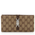 Gucci Gucci Canvas Jackie Long Wallet (SHF-20730)