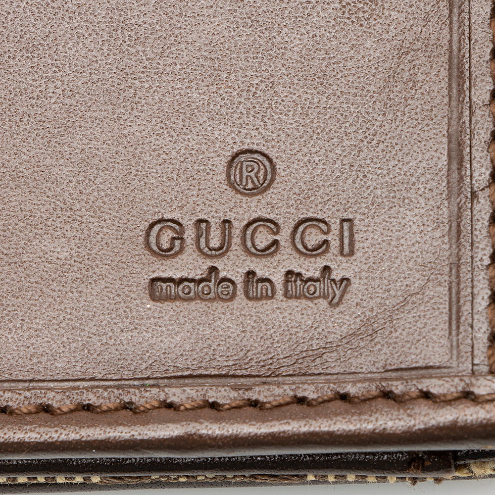 Gucci Gucci Canvas Jackie Long Wallet (SHF-20730)