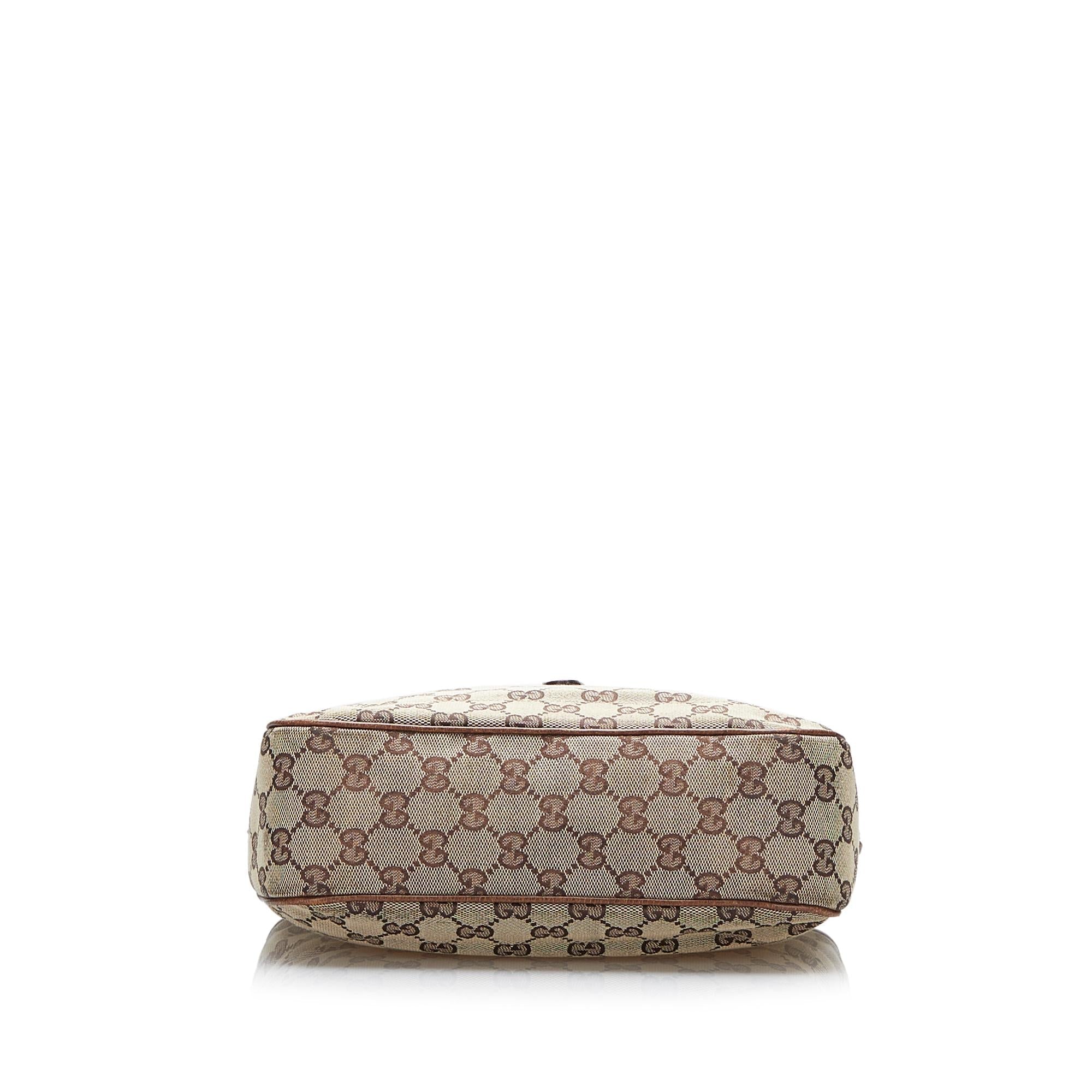 Gucci GG Canvas Jackie Piston Lock Handbag (SHG-oonzW2)