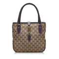 Gucci GG Canvas Jackie Piston Lock Handbag (SHG-F3Db8C)