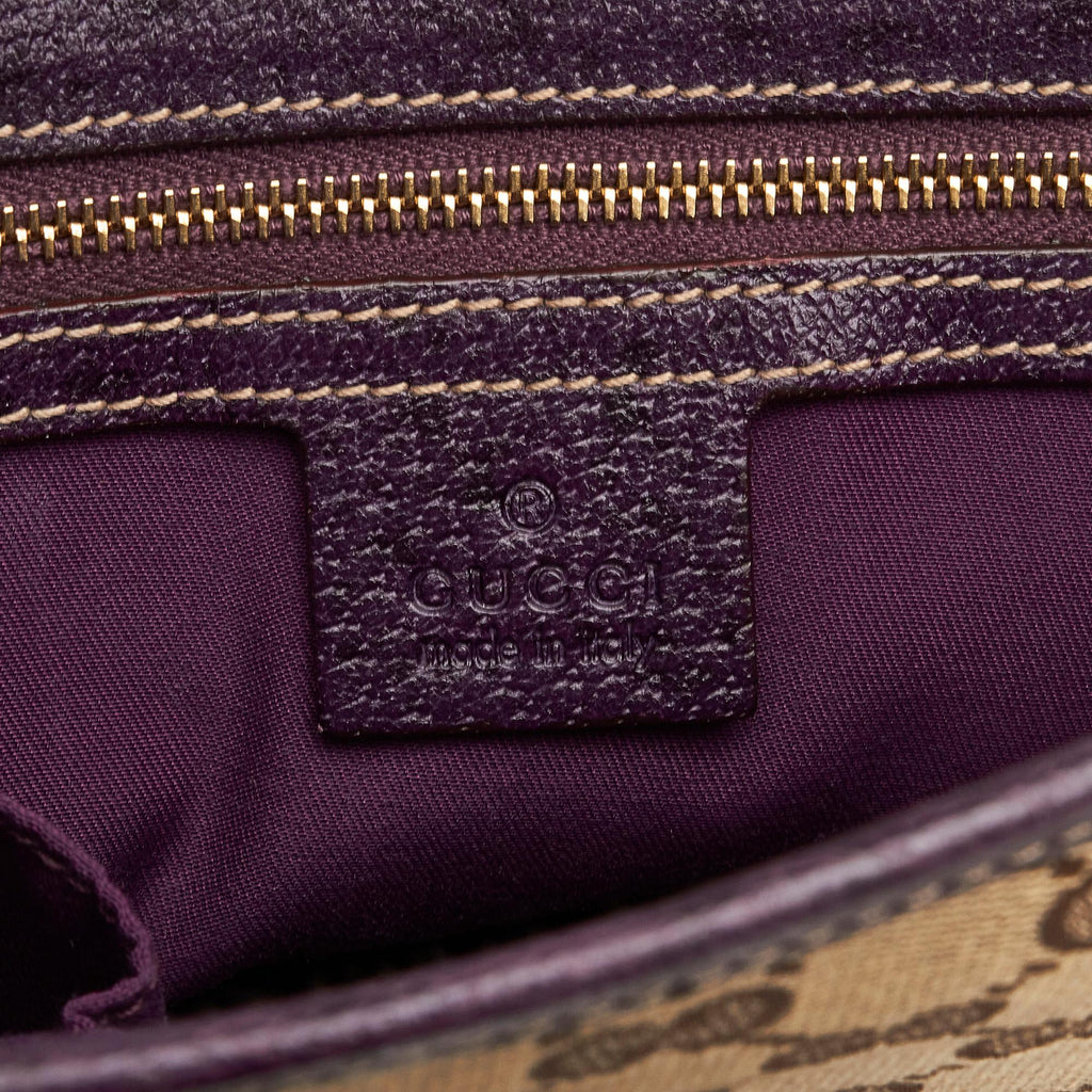 Gucci GG Canvas Jackie Piston Lock Handbag (SHG-F3Db8C)