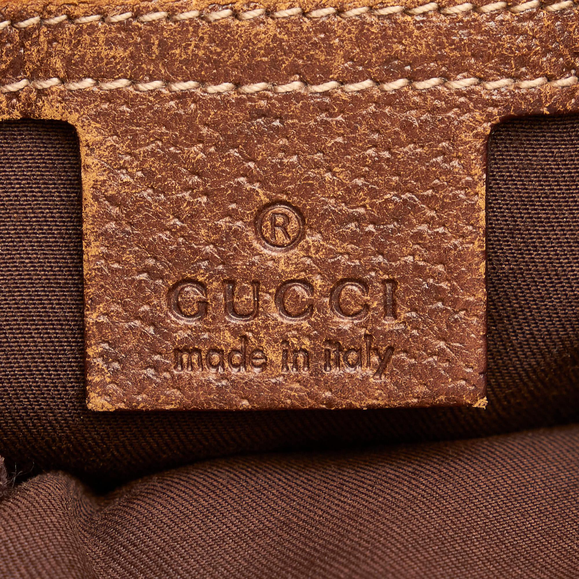 Gucci GG Canvas Jackie Piston Lock Tote Bag (SHG-33261)