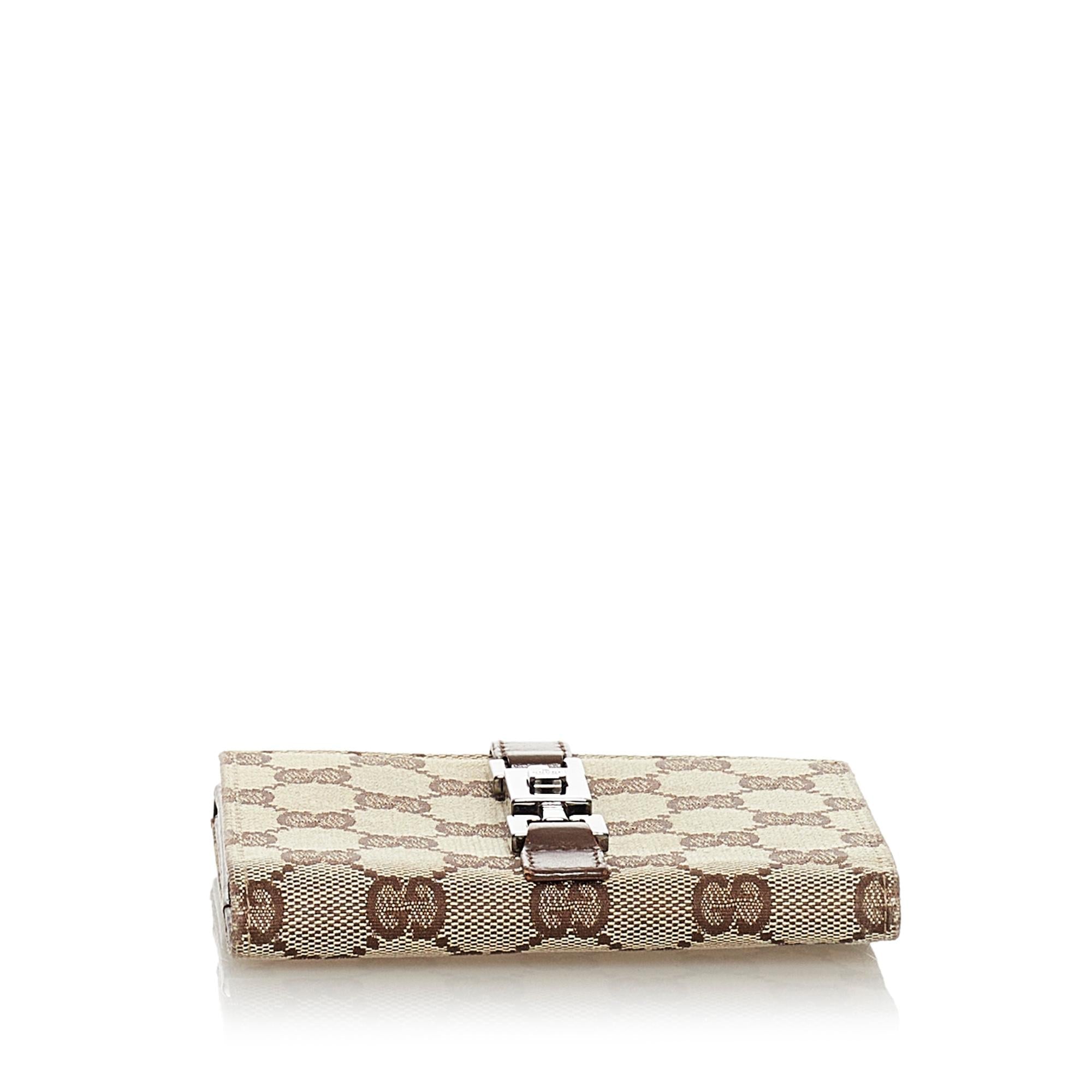 Gucci Gucci Canvas Jackie Wallet (SHG-33728)