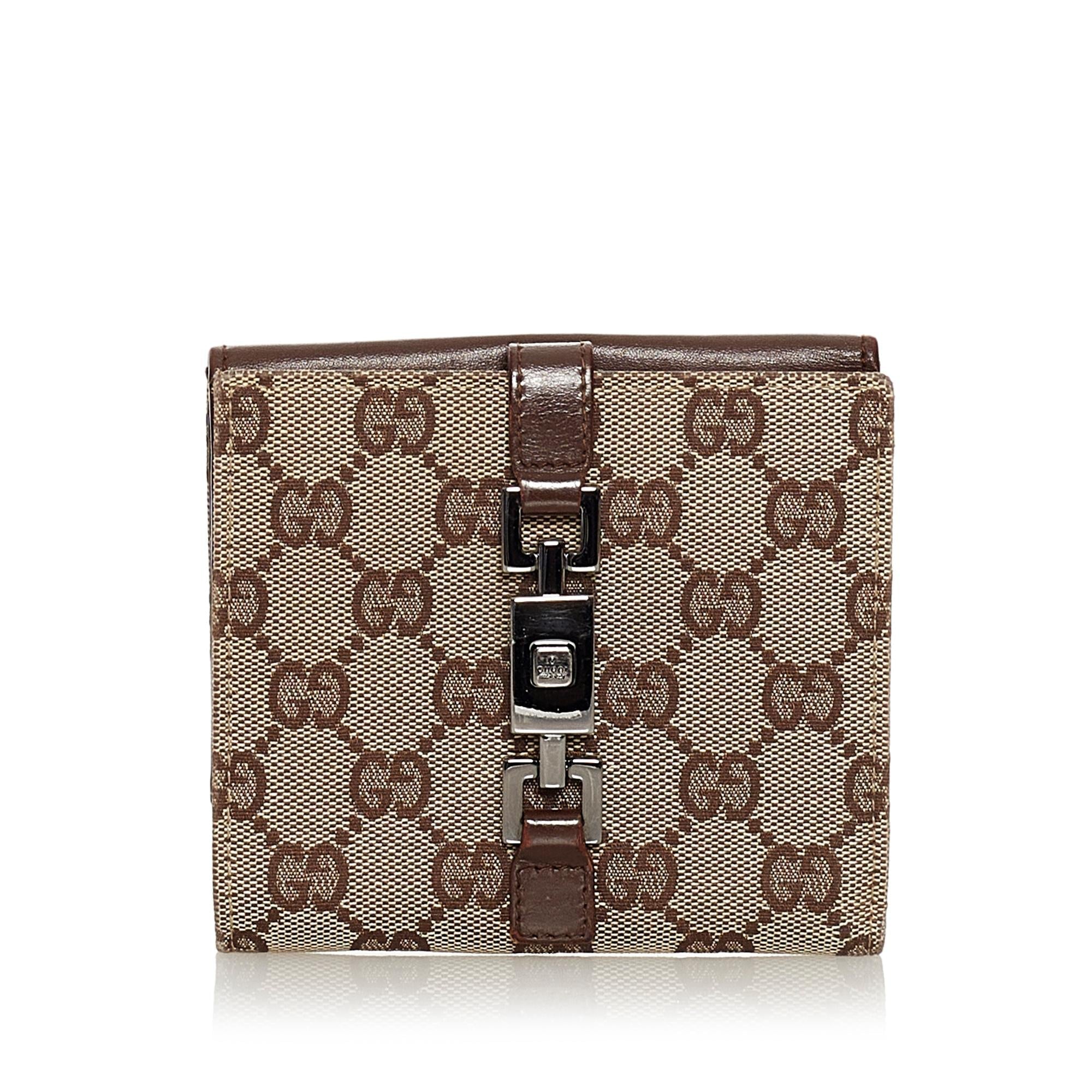 Gucci Gucci Canvas Jackie Wallet (SHG-33728)