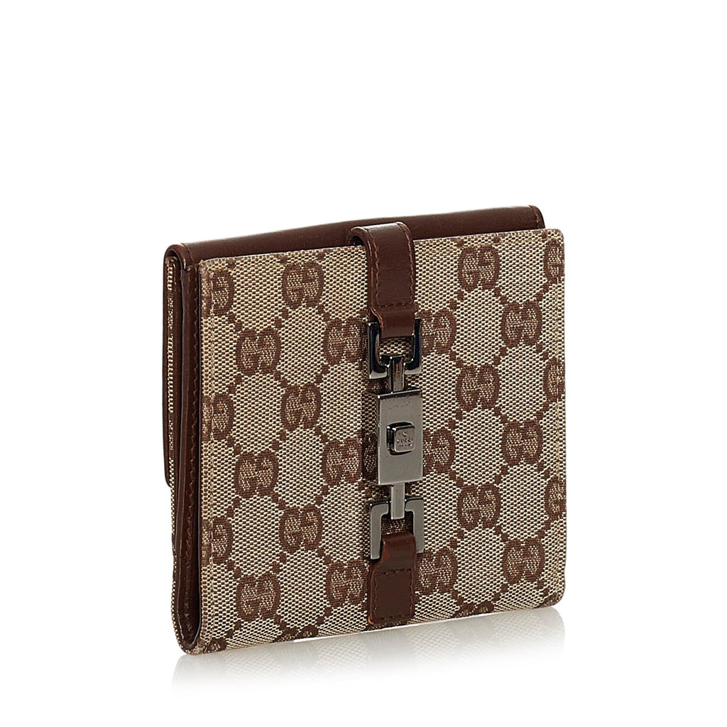 Gucci Gucci Canvas Jackie Wallet (SHG-33728)