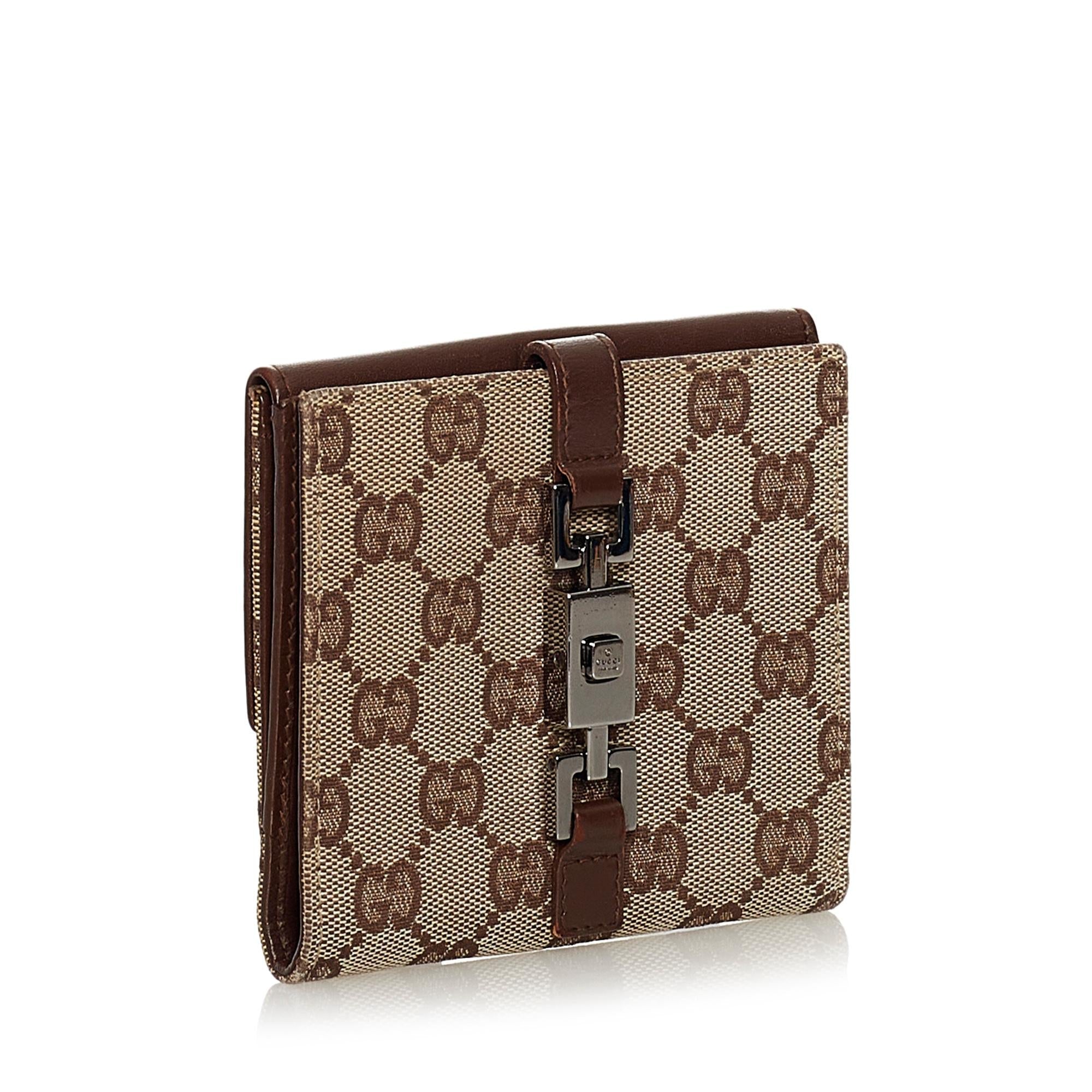 Gucci Gucci Canvas Jackie Wallet (SHG-33728)
