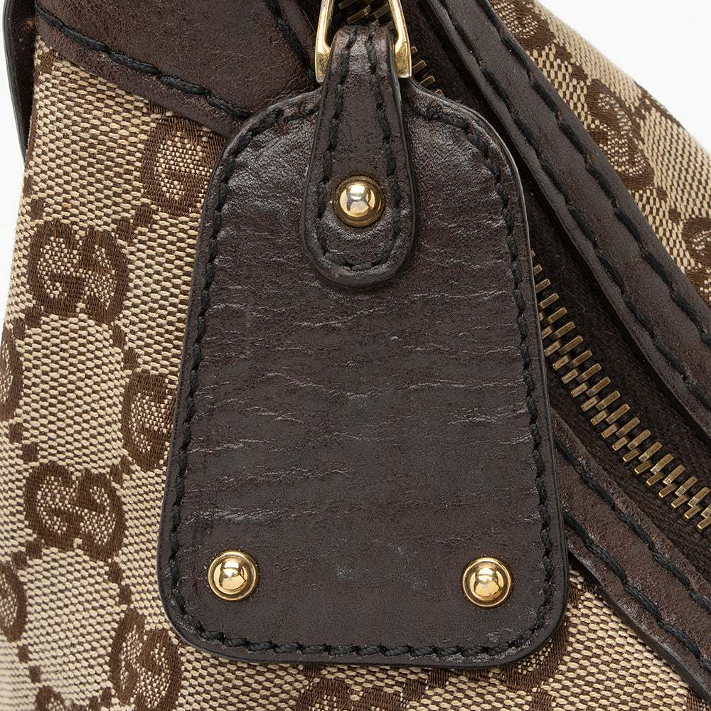 Gucci GG Canvas Jockey Medium Hobo (SHF-21770)