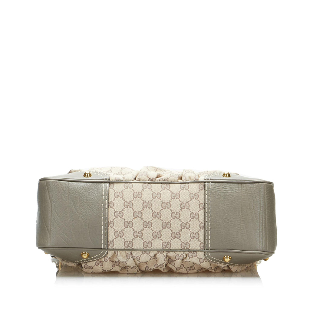 Gucci GG Canvas Jockey Shoulder Bag (SHG-L42G2r)