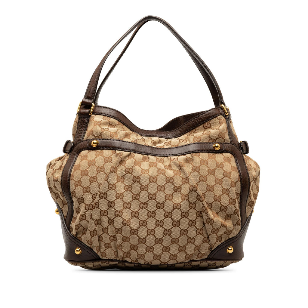 Gucci GG Canvas Jockey Shoulder Bag (SHG-CIMJ65)