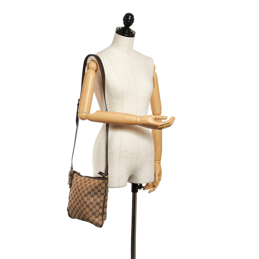 Gucci Gucci Canvas Jolicoeur Crossbody Bag (SHG-29452)